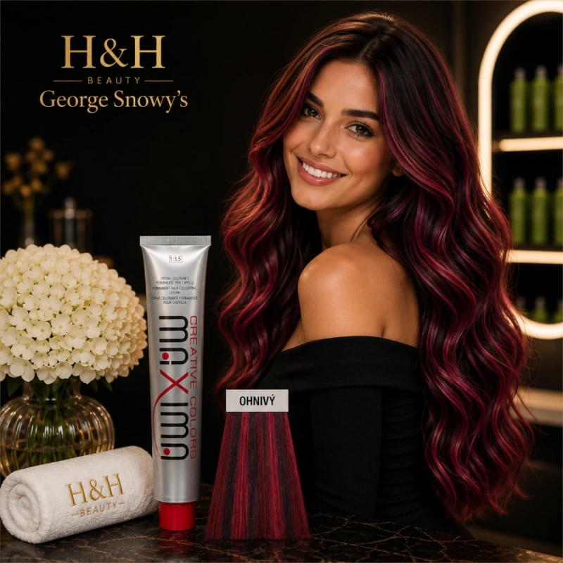 MAXIMA Farebný melír HAIR COLOR FIAMA – ohnivá červená 100 ml 2