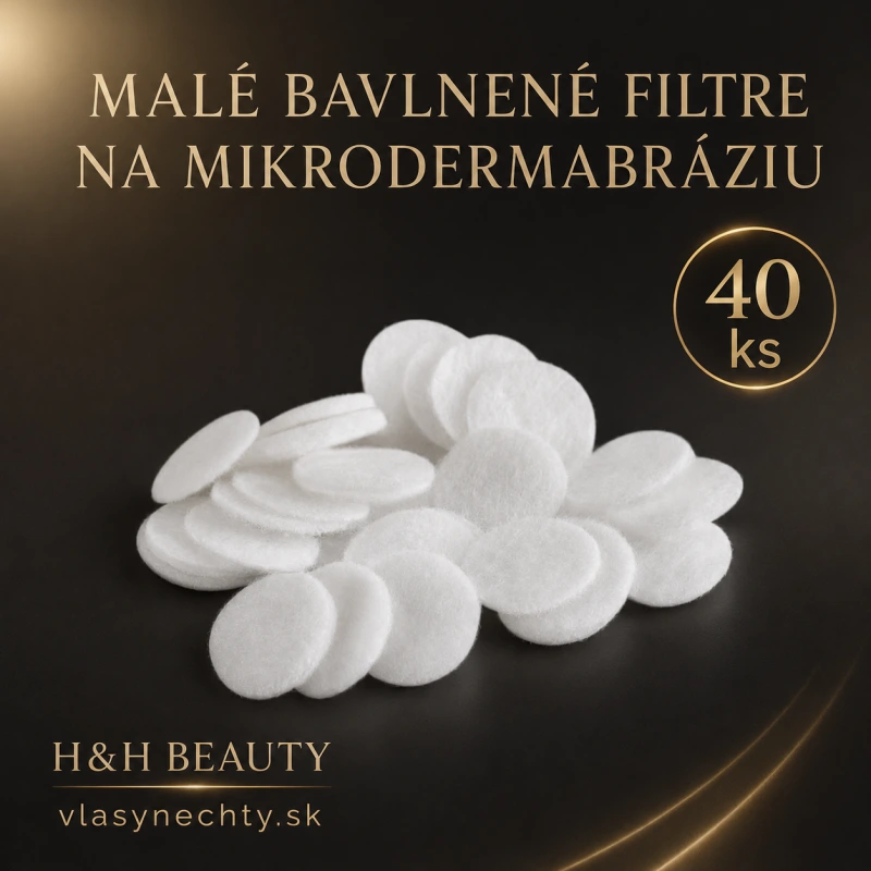 Bavlnené filtre na mikrodermabráziu male– 40 ks