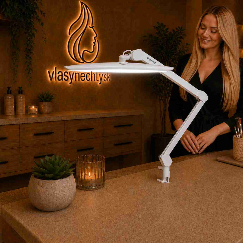 KOZMETICKÁ PRACOVNÁ LAMPA LED ELEGANTE biala