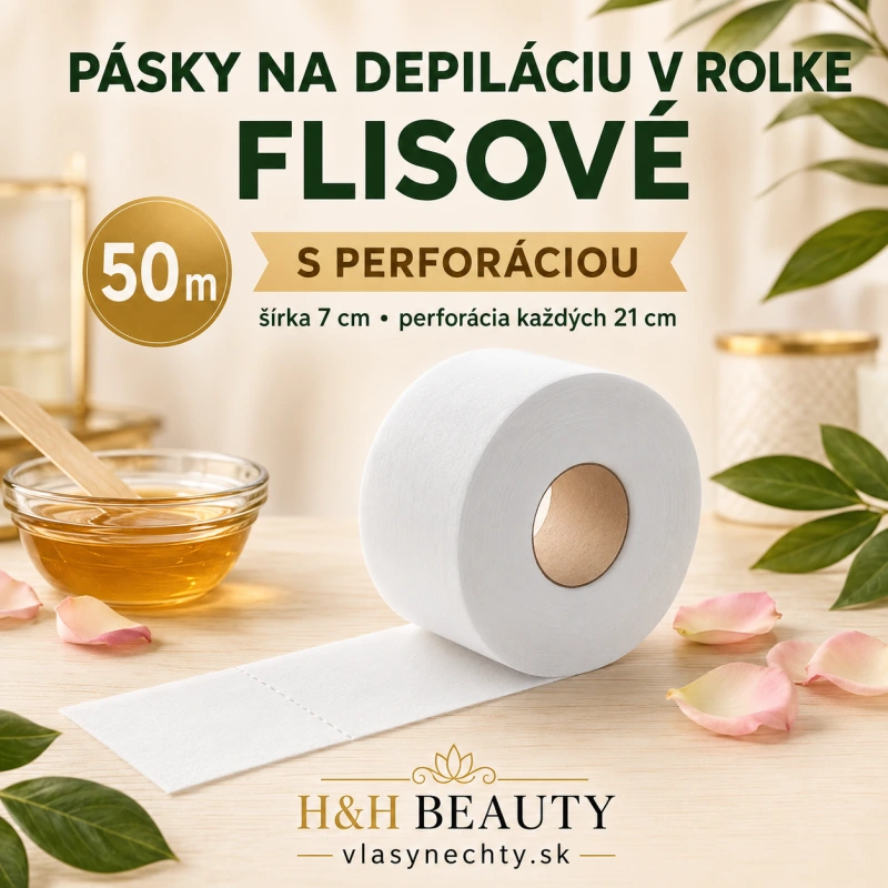 PÁSKY NA DEPILÁCIU V ROLKE – 50 METROV  S PERFORÁCIOU
