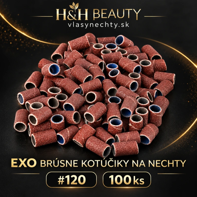 EXO brúsne kotúčiky na nechty #120, 100 ks