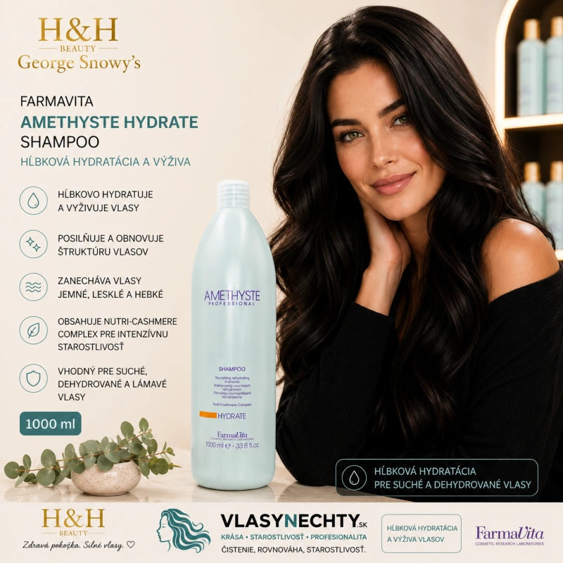 Farmavita Amethyste Hydrate Shampoo 1000 ml