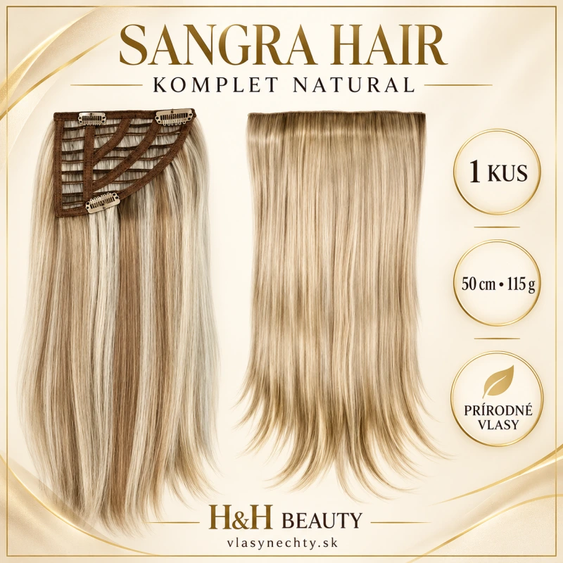 SANGRA HAIR KOMPLET NATURAL 1 kus, 50 cm , 115g