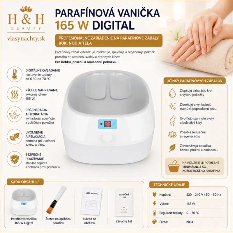 PARAFINOVÁ VANIČKA 165W DIGITAL 3