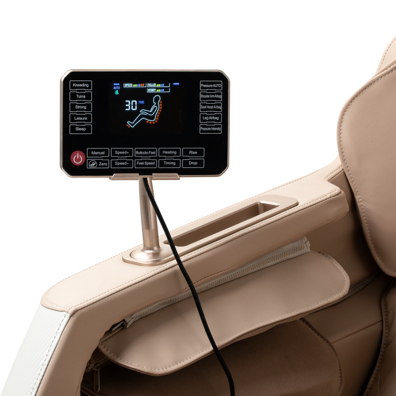 Sakura masážne kreslo Prime 101 – krémovo-béžové 6