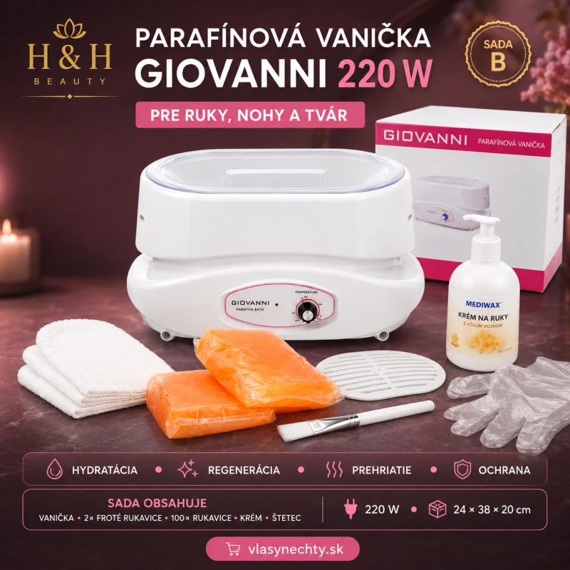 PARAFINOVÁ VANIČKA GIOVANNI 220W SADA B