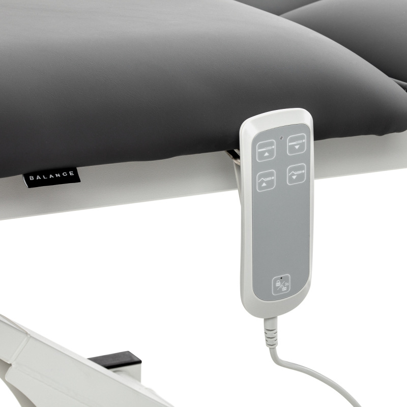 Elektrický rehabilitačný stôl na masáž a fyzioterapiu Eso Pro sivý 10