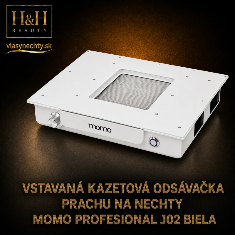 VSTAVANÁ KAZETOVÁ ODSÁVAČKA PRACHU NA NECHTY MOMO PROFESIONAL J02 BIELA