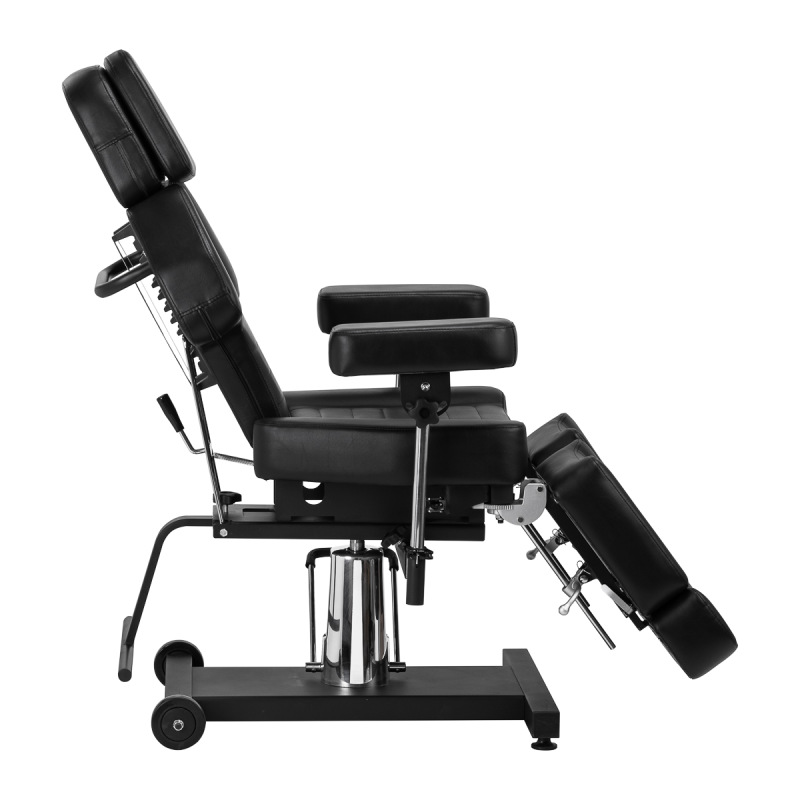Hydraulické kreslo na tetovanie Pro Ink 601A čierne 3