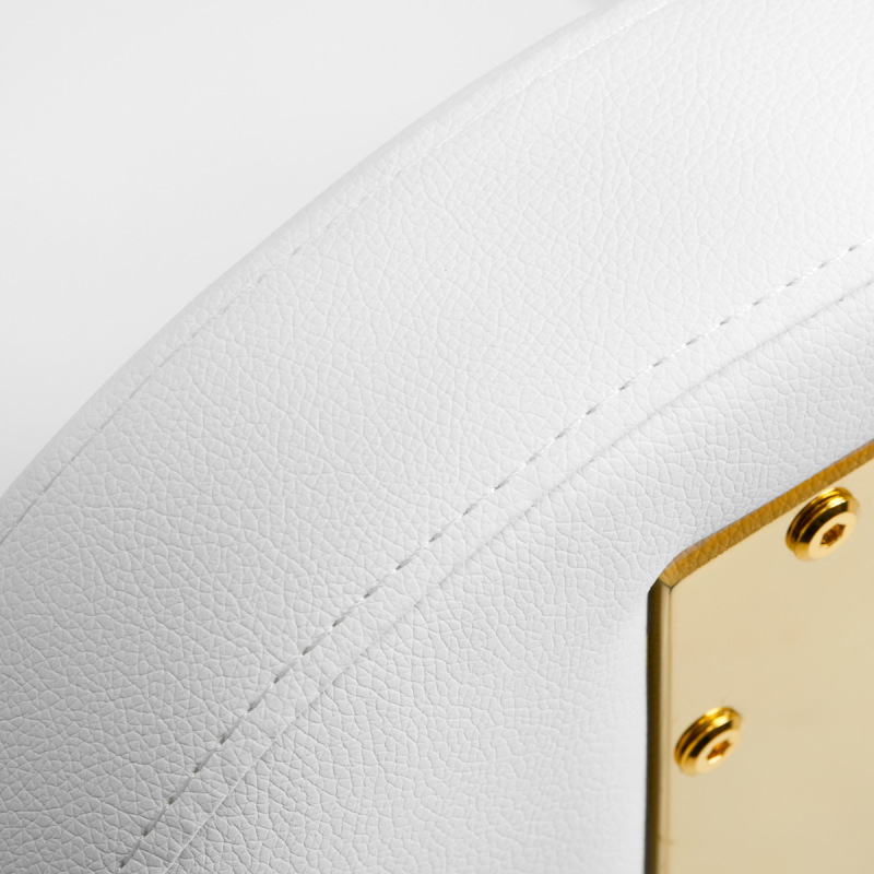 Taboret kosmetyczny AM-304G złoto biały 5