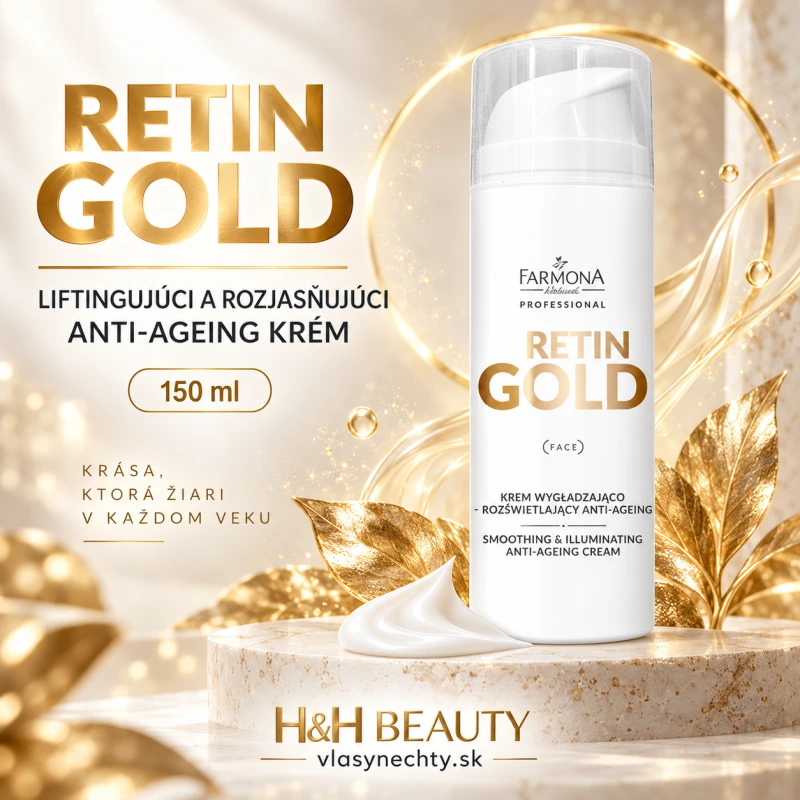 FARMONA RETIN GOLD Liftingujúco - rozjasňujúci anti-ageing krém na tvár 150ml
