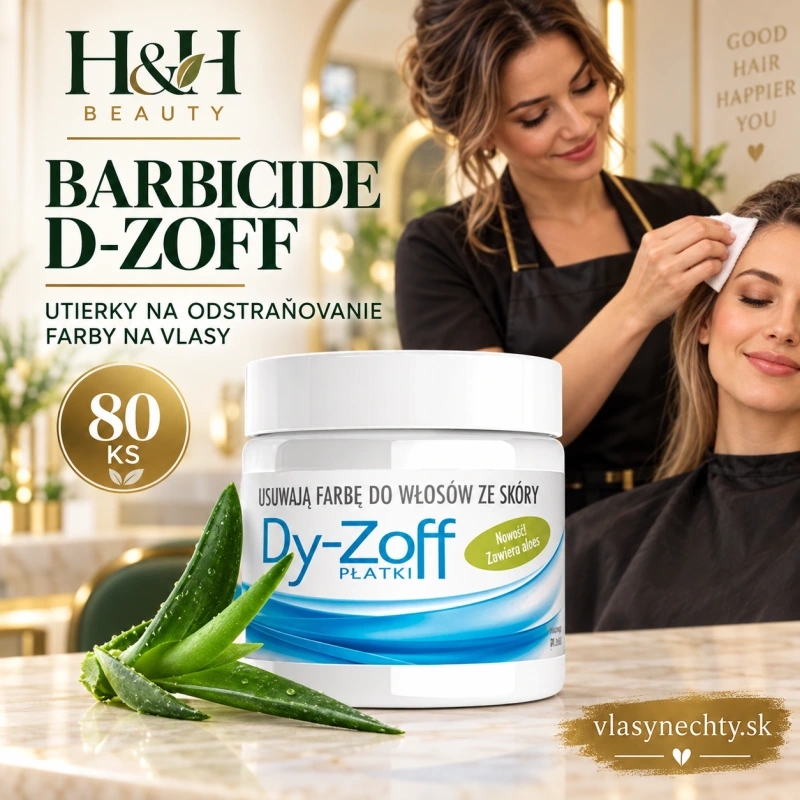 BARBICIDE D-ZOFF utierky na odstráňovanie farby na vlasy 80 ks