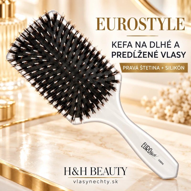 EUROSTILE KEFA NA DLHÉ ALEBO PREDLŽENÉ VLASY PRAVÁ ŠTETINA / SILIKÓN