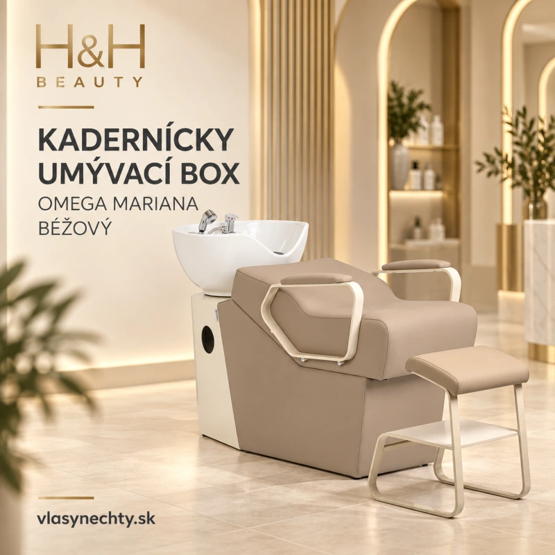 KADERNÍCKY UMÝVACÍ BOX OMEGA MARIANA bežový