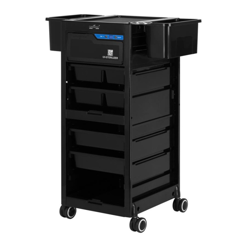 KADERNÍCKY VOZÍK Gabbiano +sterilizátor UV 68UV čierny 16