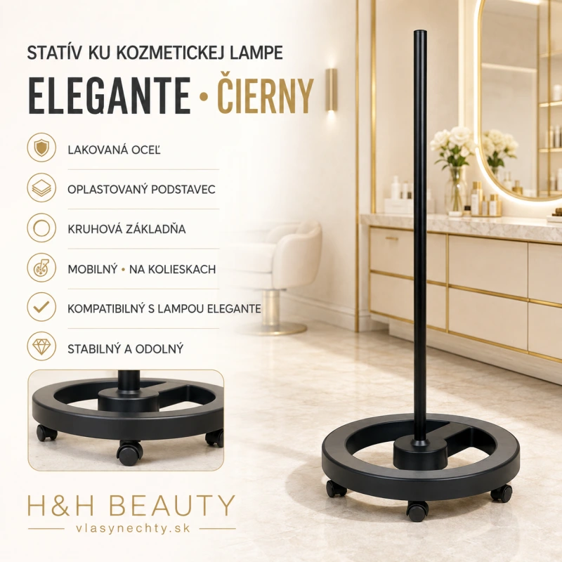 STATÍV KU KOZMETICKEJ LAMPE ELEGANTE ČIERNY