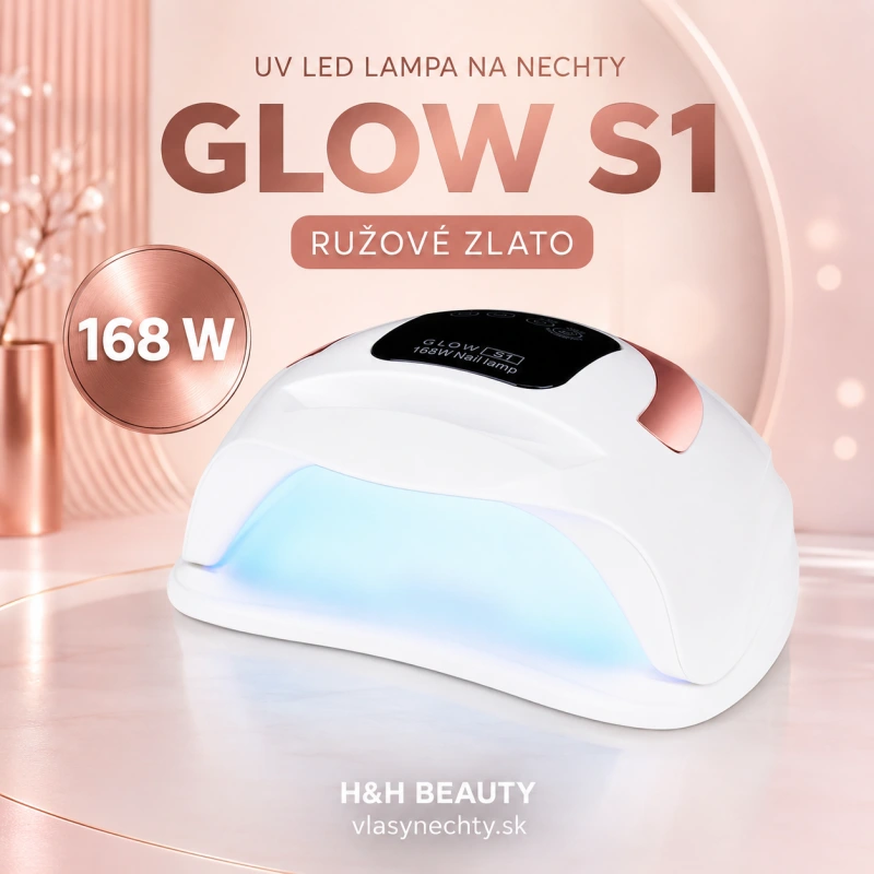 UV LED LAMPA NA NECHTY GLOW S1 168W ružové zlato