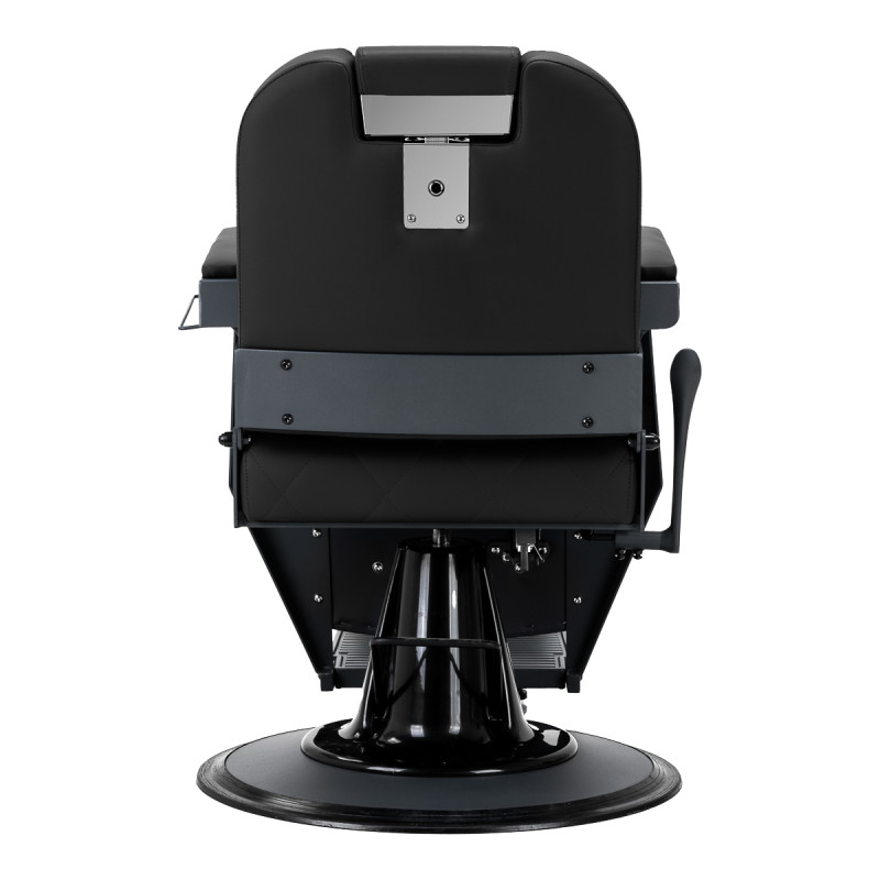 BARBERSKE KRESLO GABBIANO Bruno s grafitovým rámom čierne 4