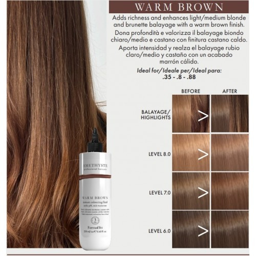 Farmavita AMETHYSTE INSTANT Colouring Fluid Warm Brown 250ml 1