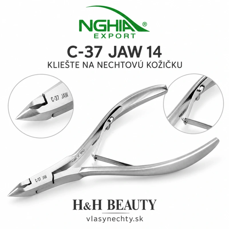 NGHIA EXPORT KLIEŠTE NA NECHTOVÚ KOŽIČKU C-37 JAW 14