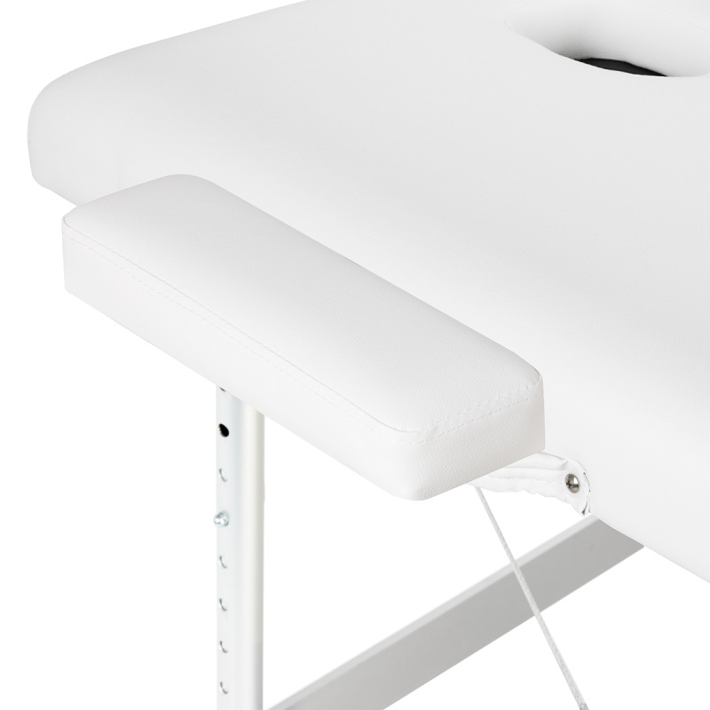 BALANCE – skladací masážny stôl, hliníkový, 3-segmentový, biely 6