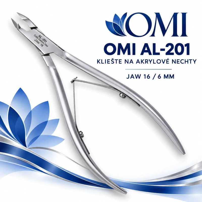 KLIEŠTE OMI AL-201 ACRYLIC NAIL NIPPERS JAW16/6MM