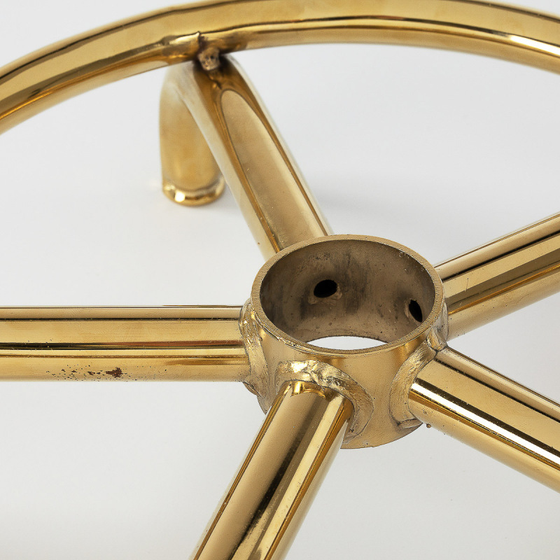 Taboret kosmetyczny 6001-G złoto - biały 2 gat. 5