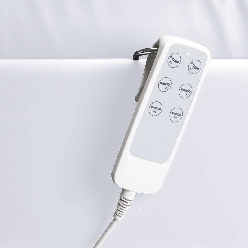 Elektrické kozmetické kreslo SILLON Lux 273b 3 motory studená biela 13