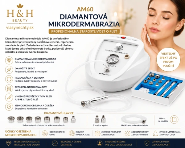 KOZMETICKÝ PRÍSTROJ MIKRODERMABRAZIA AM60 8