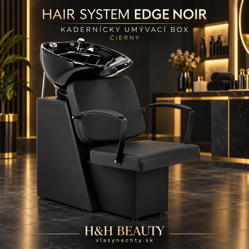 KADERNÍCKY UMÝVACÍ BOX Hair System Edge Noir čierny