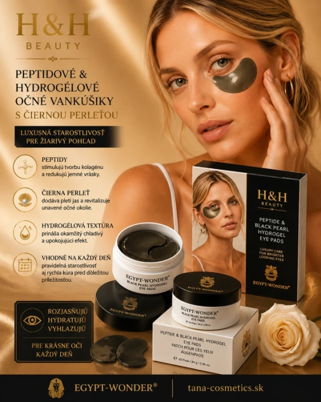 EGYPT-WONDER Peptide & Black Pearl Hydrogel Eye Pads 60 ks
