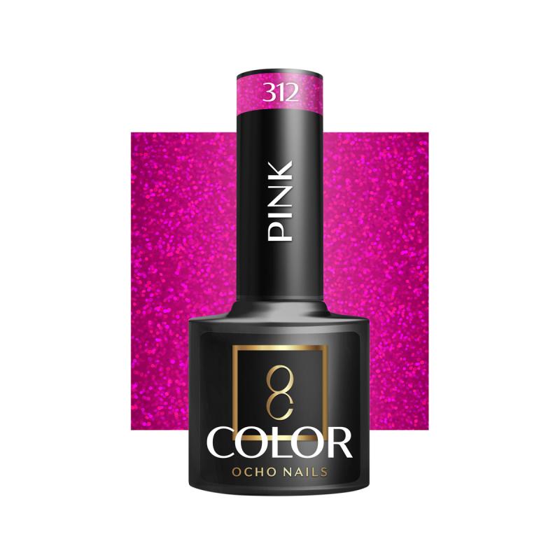 OCHO NAILS HYBRIDNÝ LAK NA NECHTY pink 312 -5 g