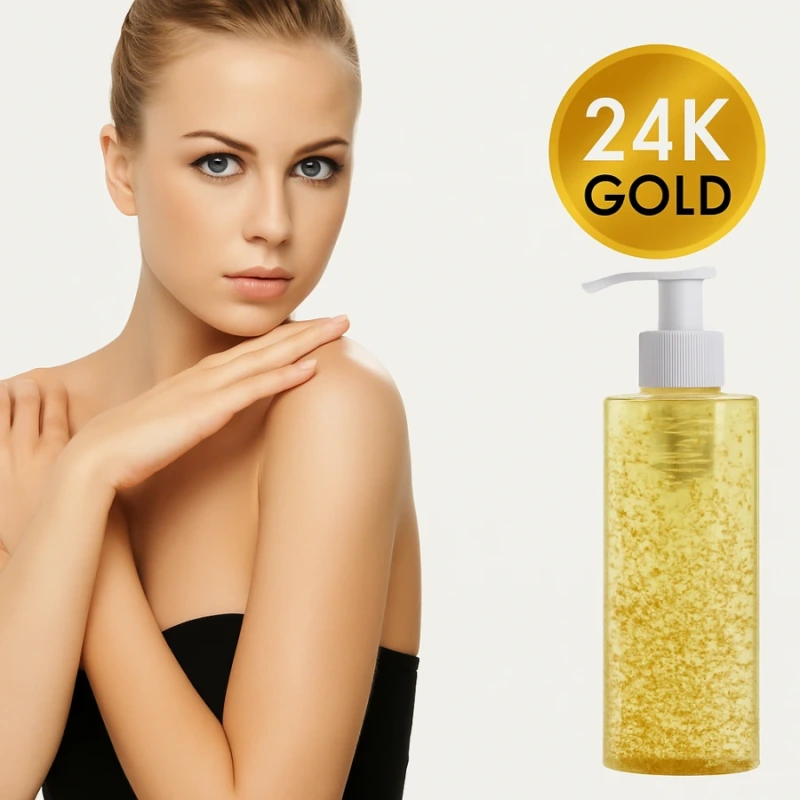 AIA GOLD & BEAUTY Gold & Lift olej s 24 k. zlatom kabinet 250 ml - pumpička zdarma 1