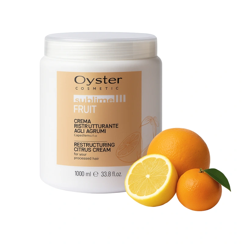 OYSTER Maska citrusové plody 1000 ml, vyvinutá pre suché, stresované a namáhavé vlasy