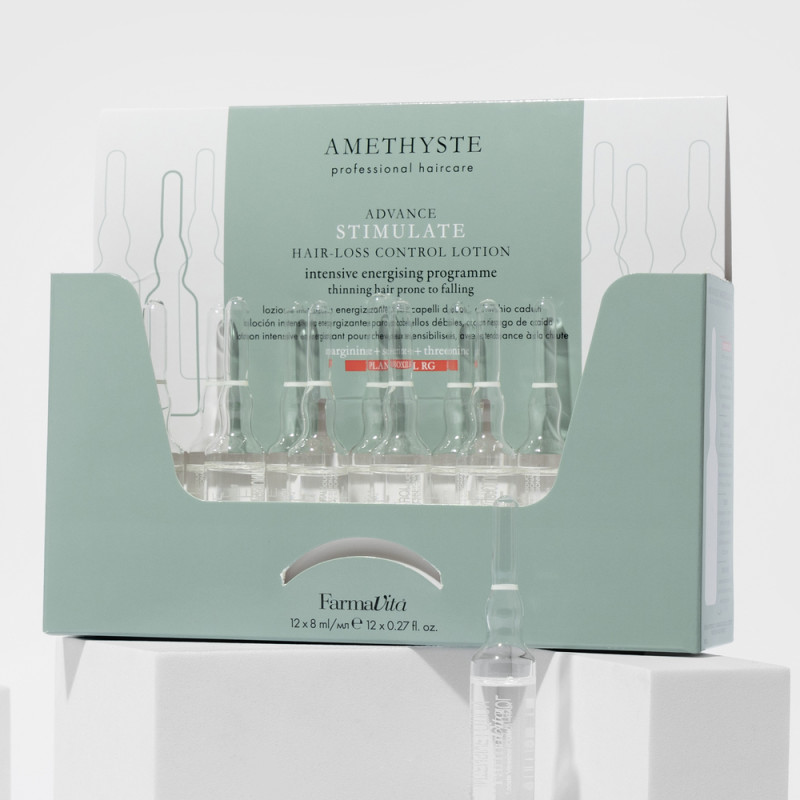 Farmavita AMETHYSTE ADVANCE STIMULATE Hair Loss Control Lotion 12x8ml 1