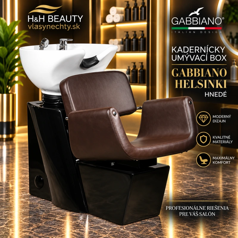 KADERNÍCKY UMÝVACÍ BOX GABBIANO HELSINKI HNEDÉ