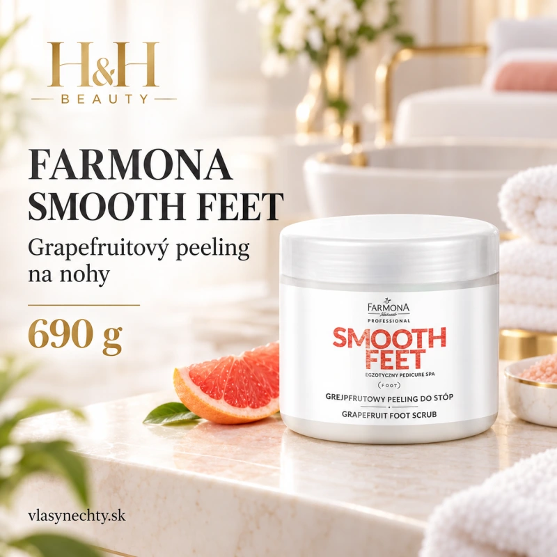 FARMONA SMOOTH FEET Grapefruitový peeling na nohy 690g