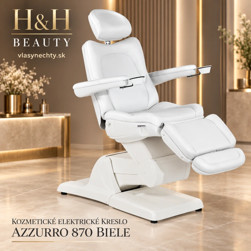 KOZMETICKÉ ELEKTRICKÉ KRESLO AZZURRO 870 BIELE