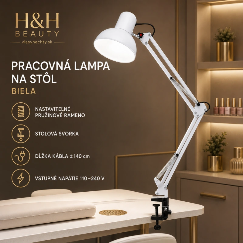 Stolná lampa PiX 314 biela
