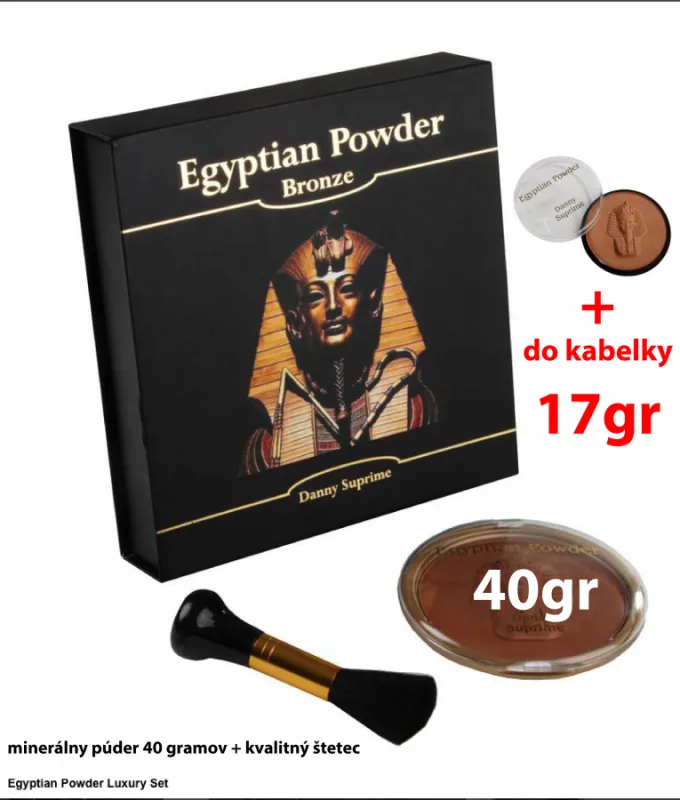 Egyptian Powder  Luxury Set + 17g púder - egyptská hlinka bronzer