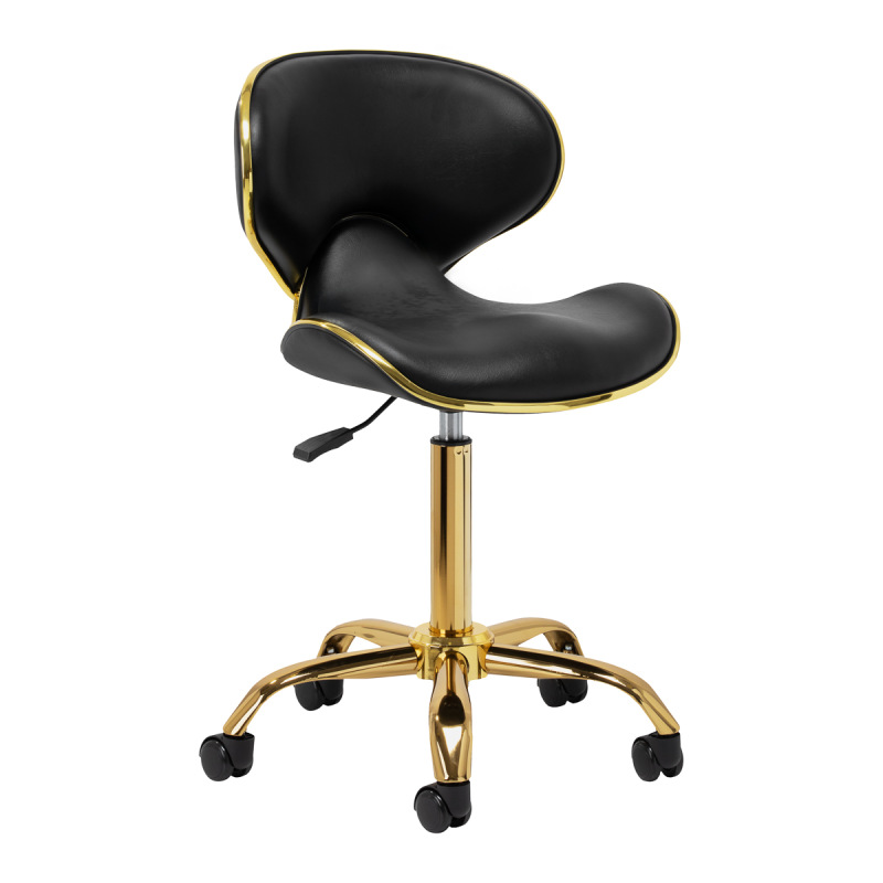 Kozmetická stolička Gabbiano Q-4599G čierna V2