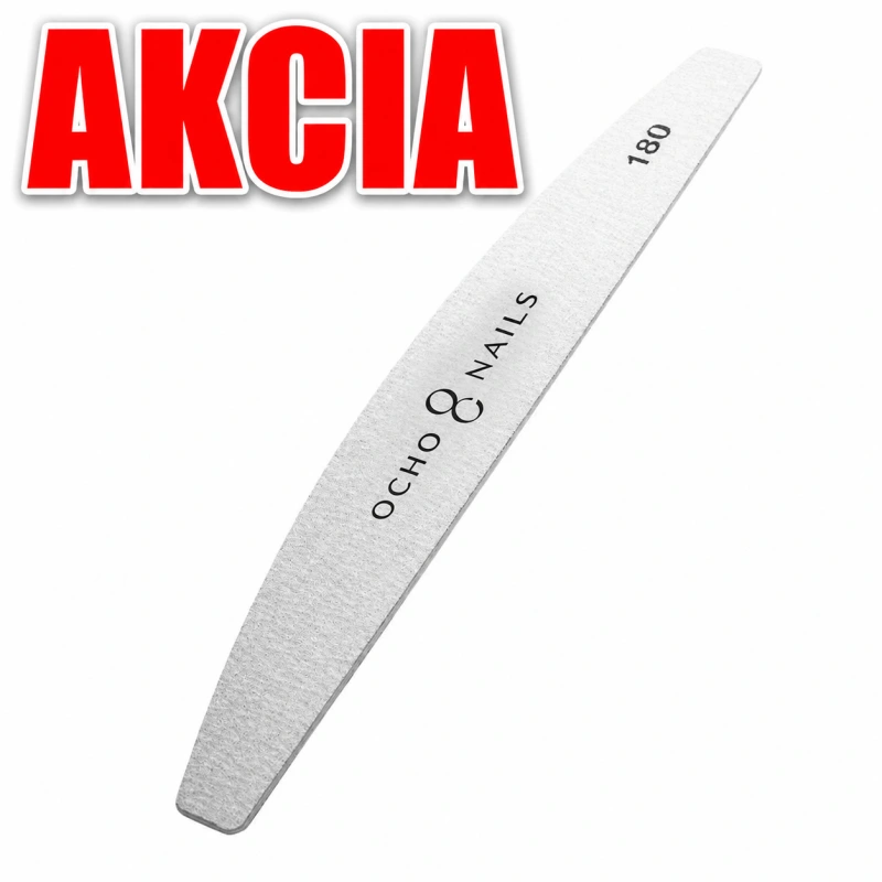 Ocho Nails náhradné papiere pre polmesiacový kovový pilník. 180 10 ks.