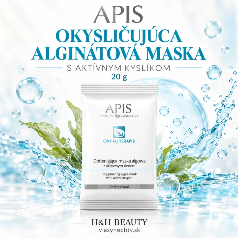 APIS OKYSLIČUJÚCA ALGINÁTOVÁ MASKA S AKTÍVNYM KYSLÍKOM 20g