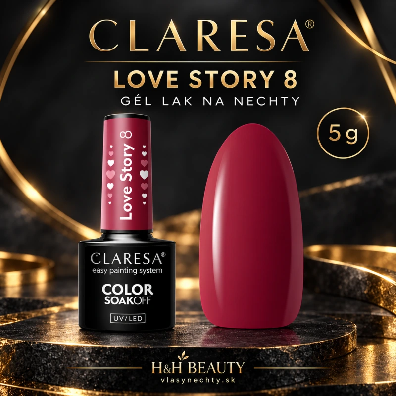 CLARESA GÉL LAK NA NECHTY LOVE STORY 8 - 5g