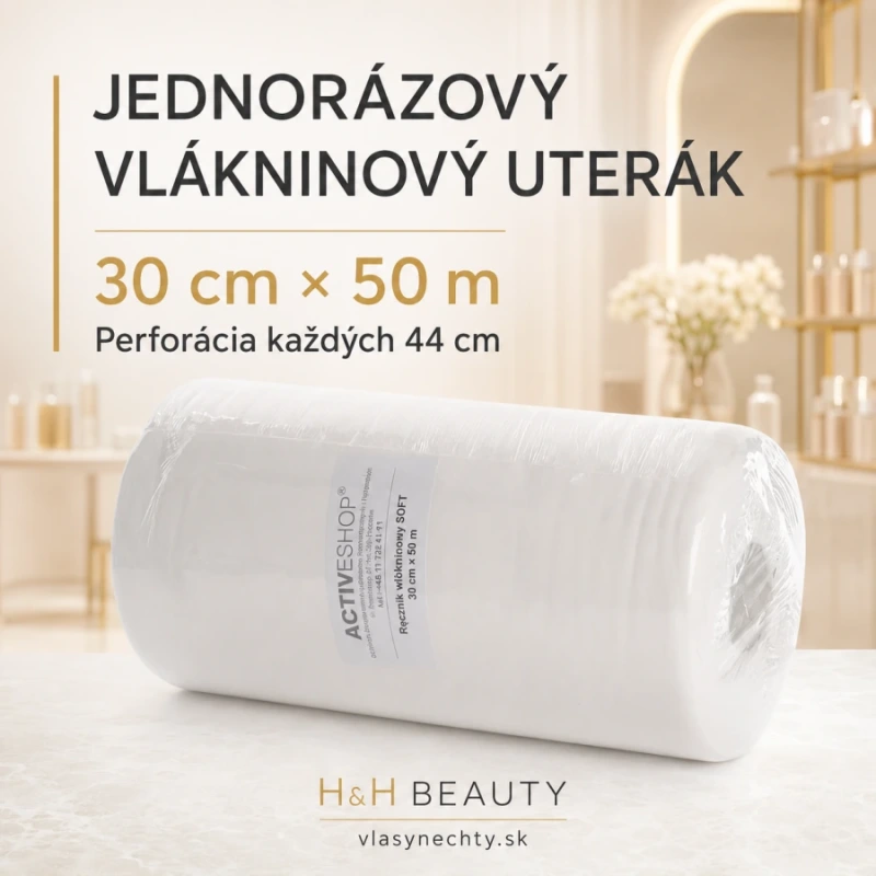 JEDNORÁZOVÝ VLÁKNINOVÝ UTERÁK ROLKA 30CM X 50M 2