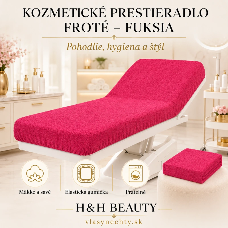 KOZMETICKÉ PRESTIERADLO FROTE FUKSIA
