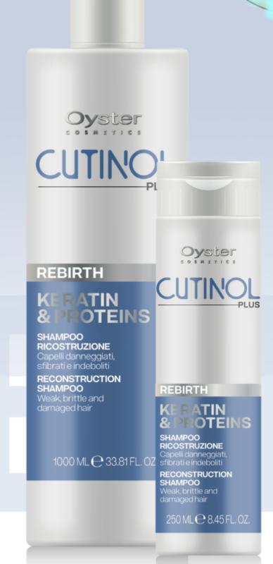 OYSTER CUTINOL Keratínový a proteínový šampón CUTINOL PLUS REBIRTH 1000ml