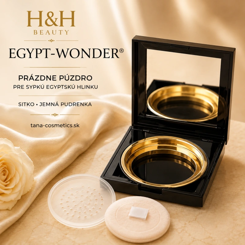 Egypt-Wonder púzdro zo sitkom pre púder egyptská hlinka
