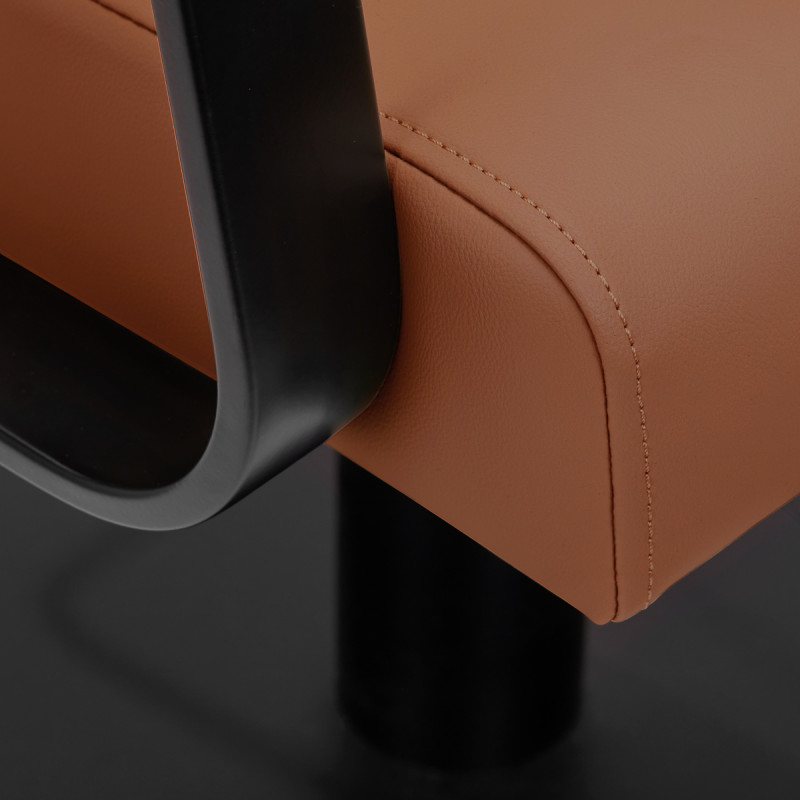 Kadernícke kreslo Gabbiano Porto čierno-oranžové 5