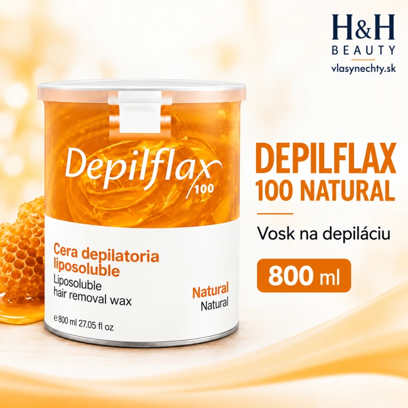 DEPILFLAX 100 – PRÍRODNÝ DEPILAČNÝ VOSK V PLECHOVKE 800 ml